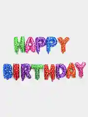 Растяжка шаров 41 см "Happy Birthday" (13 видов)