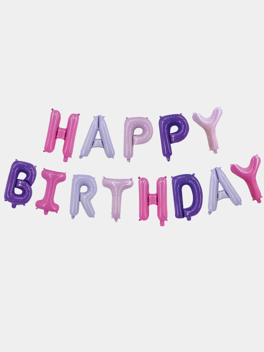 Серый растяжка шаров 41 см "Happy Birthday" (13 видов)
