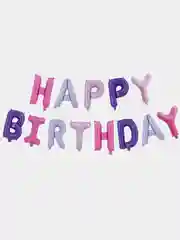 Серый растяжка шаров 41 см "Happy Birthday" (13 видов)