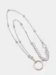 Серебряный ожерелье цепочка с подвеской Taliya