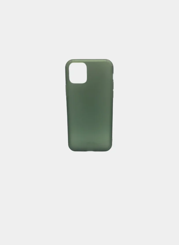 Серебряный чехол силиконовый на Iphone 11 Pro