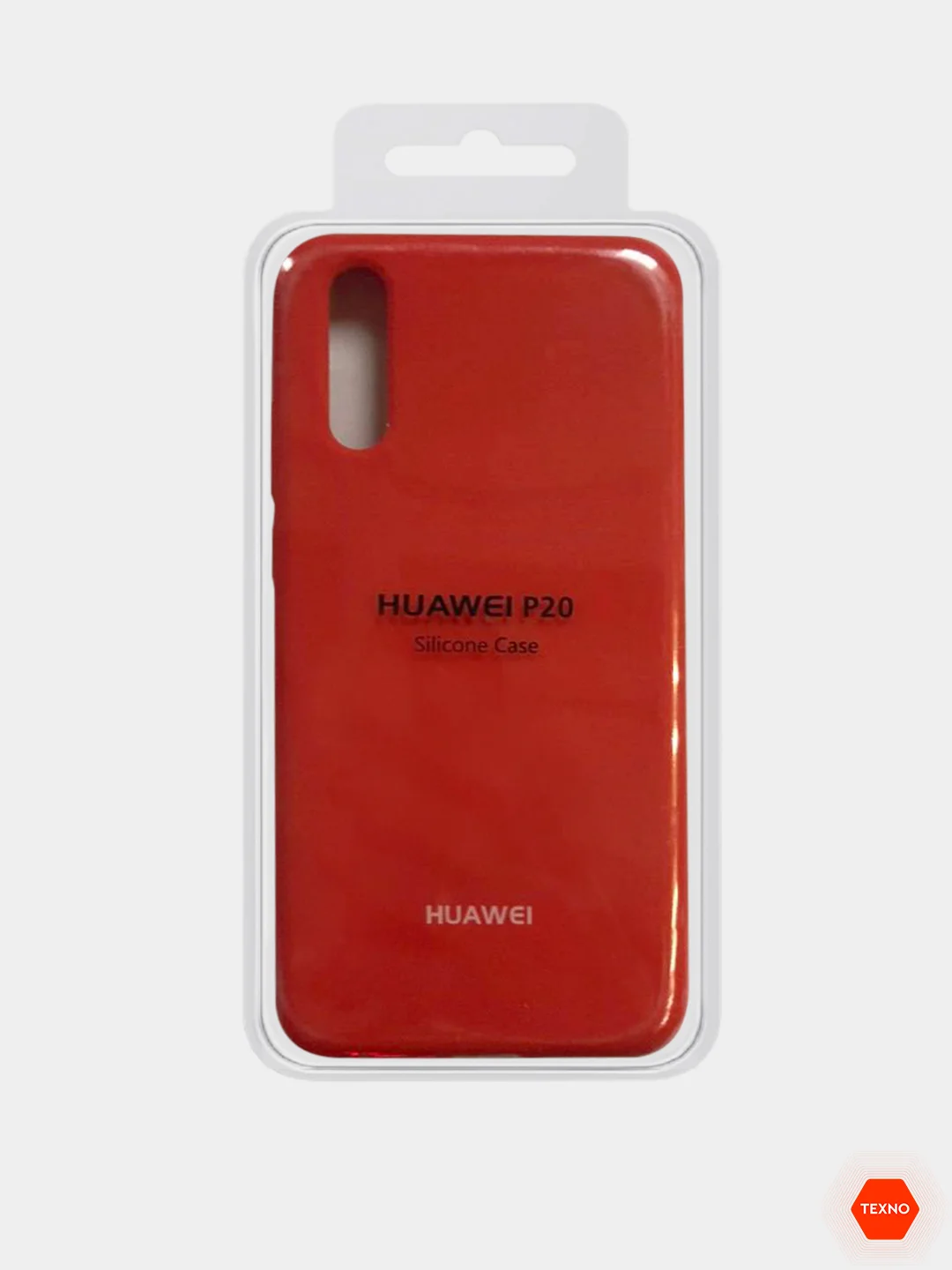 Розовый силиконовый чехол Huawei P20