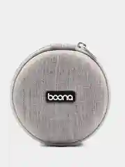 Серый меланж чехол "Boona BN-F002" для наушников, органайзер для наушников, кейс, футляр, пенал pkt