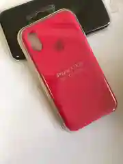 Фуксия защитный силиконовый чехол для iPhone X iPhone 10, с яблоком