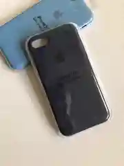Темно-синий защитный силиконовый чехол для iphone 7 iphone 8 с яблоком
