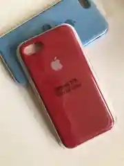 Багровый защитный силиконовый чехол для iphone 7 iphone 8 с яблоком