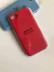 Красный защитный силиконовый чехол для iphone 7 iphone 8 с яблоком