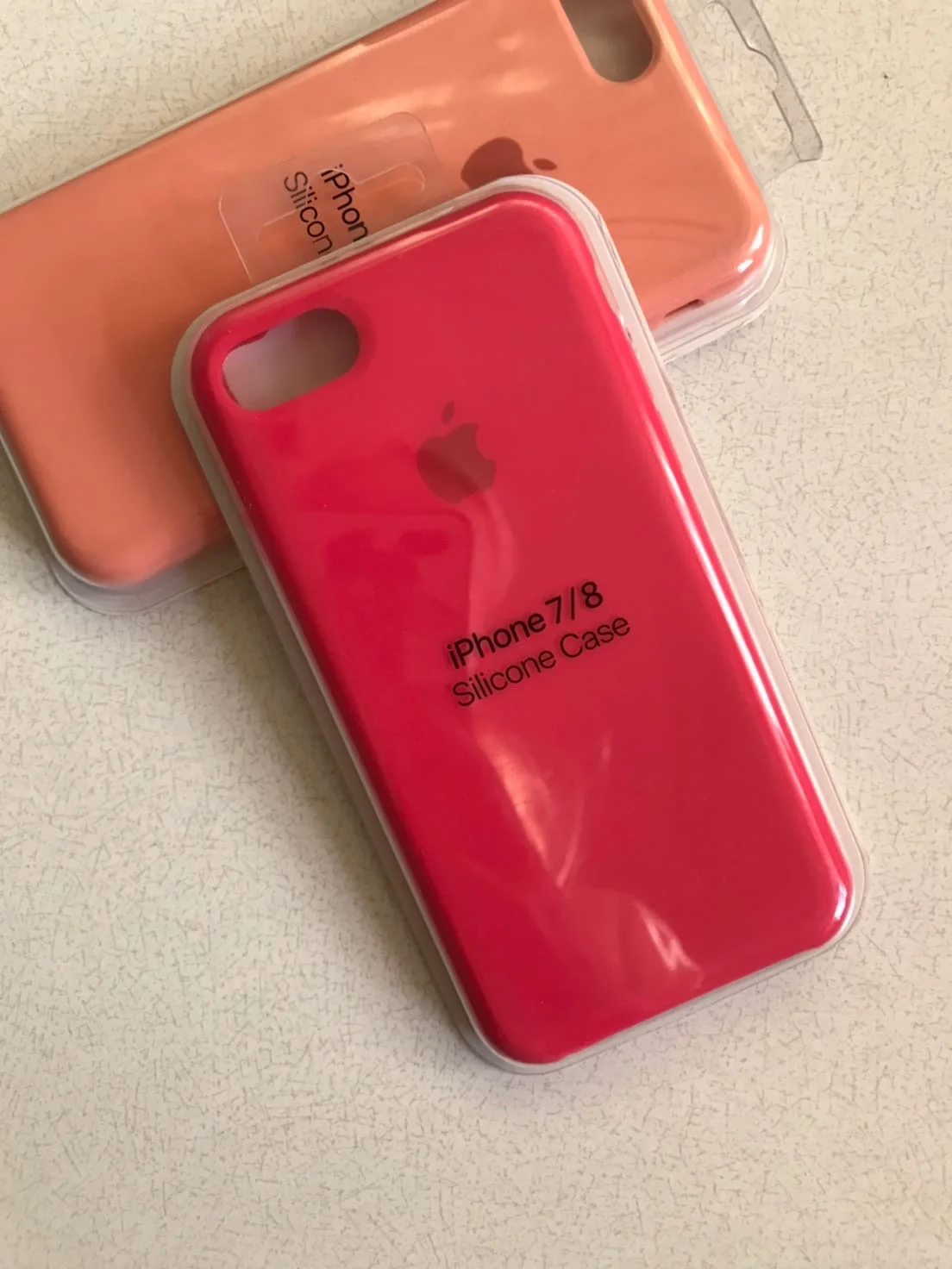 Фуксия защитный силиконовый чехол для iphone 7 iphone 8 с яблоком