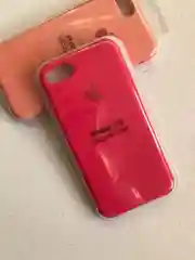 Фуксия защитный силиконовый чехол для iphone 7 iphone 8 с яблоком