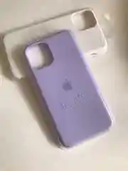 Лавандовый защитный силиконовый чехол для iphone 11pro, с яблоком