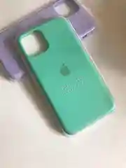 Бирюзовый защитный силиконовый чехол для iphone 11pro, с яблоком