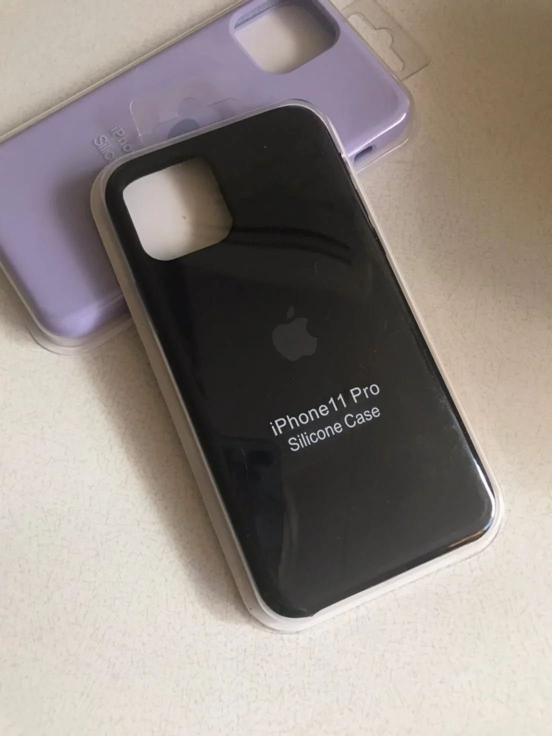 Черный защитный силиконовый чехол для iphone 11pro, с яблоком