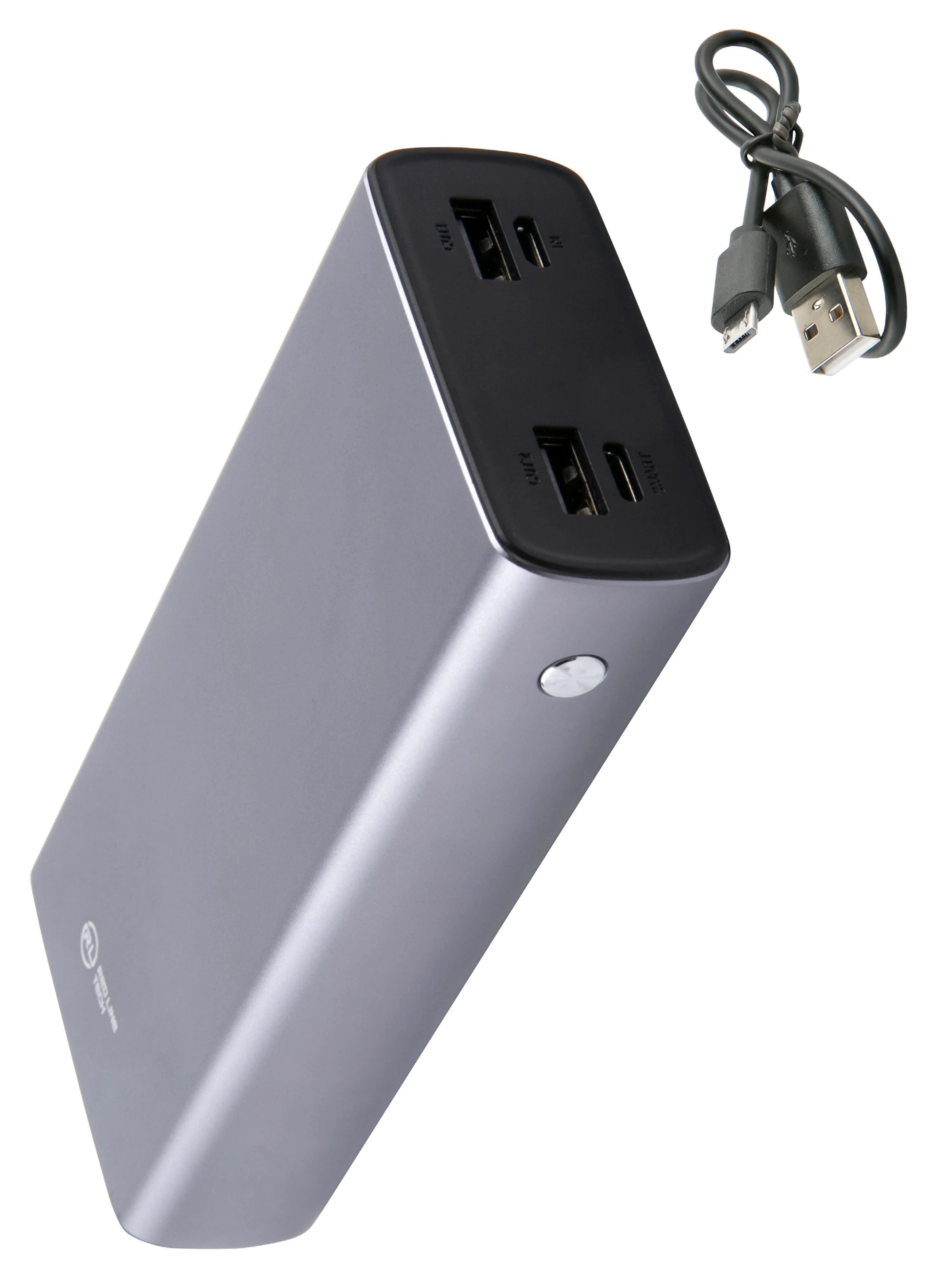 Серебряный внешний Аккумулятор Red Line RP-16 (20000 mah)