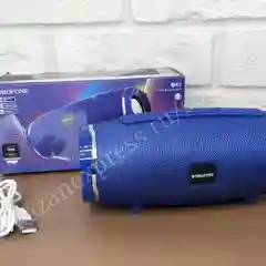 Синий bluetooth колонка Borofone BR3