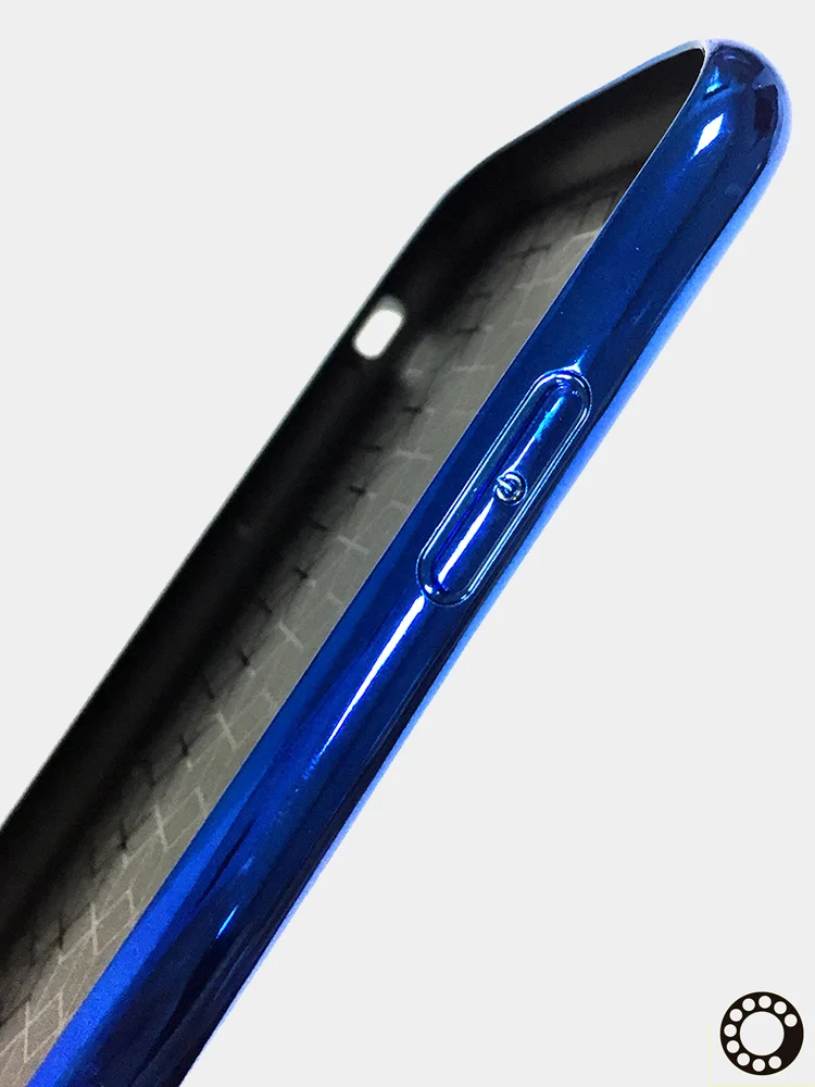 Чехол iPhone XR Омбре Laser Glass глянцевый с лазерным переливом