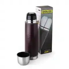 Термос Diolex DXL-1000-1 с узким горлом 1000 мл, кнопка, из нержавеющей стали