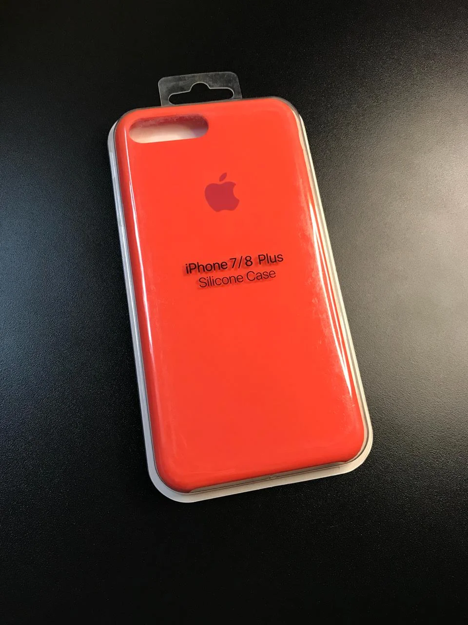 Оранжевый чехол Silicone Case для iPhone 7+/8+