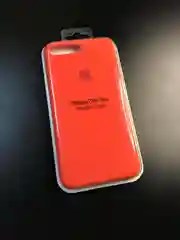 Оранжевый чехол Silicone Case для iPhone 7+/8+