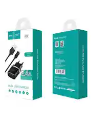 Зарядное Устройство на 2 USB + кабель micro USB Hoco c12