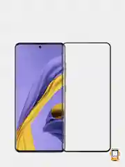 Защитное стекло на Samsung Galaxy A51 / A52 / A53 / S20 FE / Самсунг Галакси A51, черное