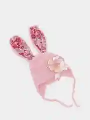 Вязаная шапка с длинными ушами