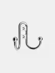 Серебряный крючок R15, 2-х рожковый