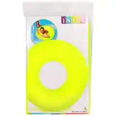 Желтый круг надувной неоновый 91 см, Intex