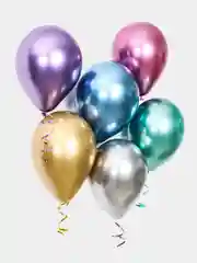 Золотой воздушные шары, хром, 12 дюймов