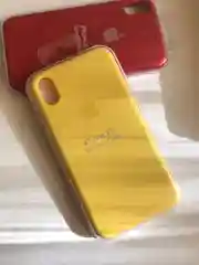 Манго защитный силиконовый чехол для iPhone XR с яблоком
