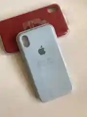 Ледяной защитный силиконовый чехол для iPhone XR с яблоком