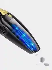Белый пылесос автомобильный мощностью 120 W, без мешка