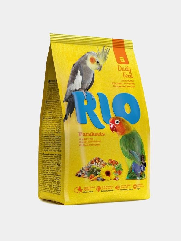 Корм для средних попугаев Rio "Основной рацион", 500 г (РИО)