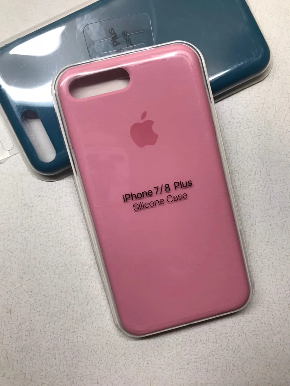Розовый защитный чехол для iPhone 7+ iPhone 8+ с яблоком