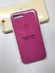 Коралловый защитный чехол для iPhone 7+ iPhone 8+ с яблоком