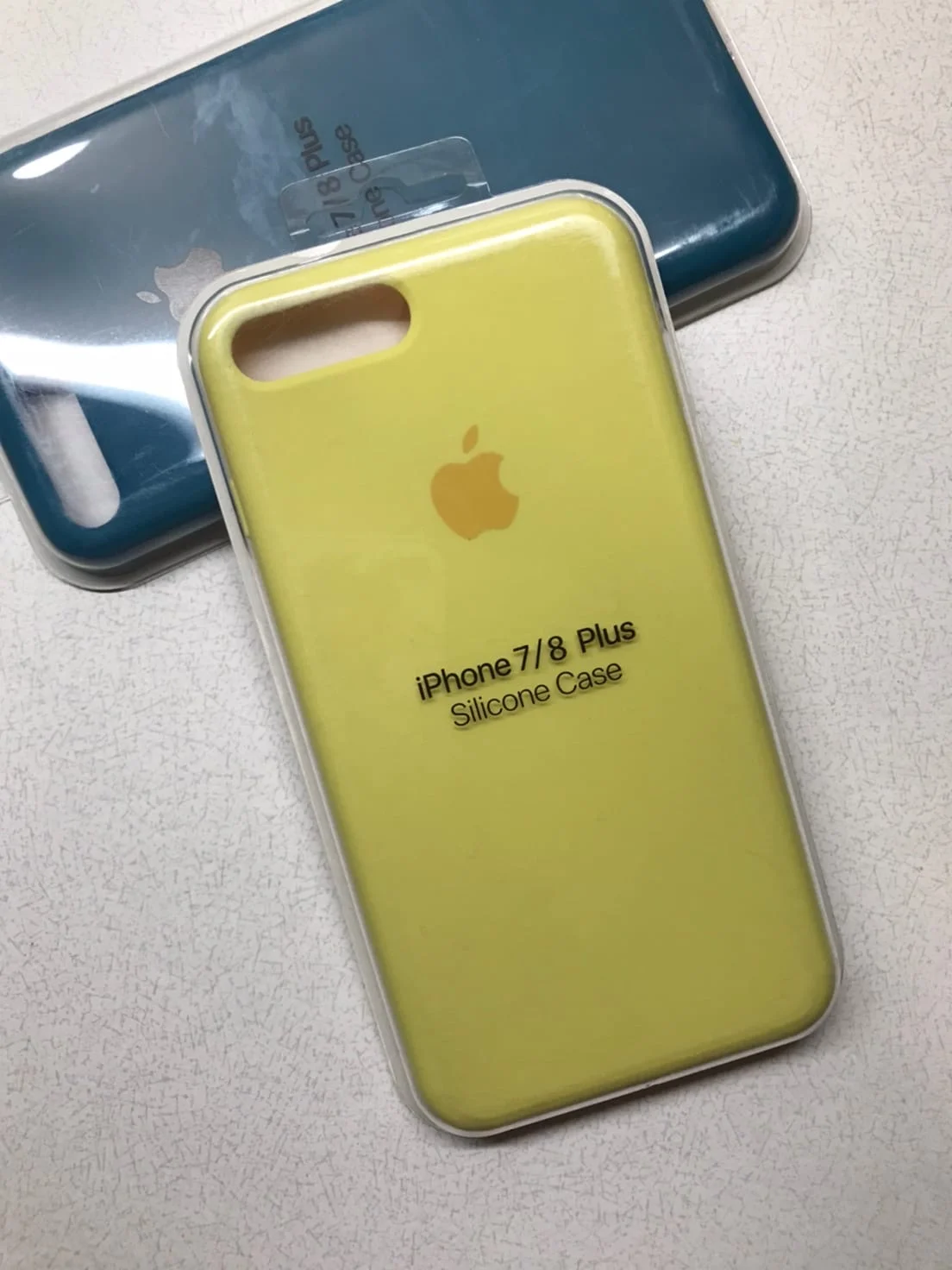 Лимонный защитный чехол для iPhone 7+ iPhone 8+ с яблоком