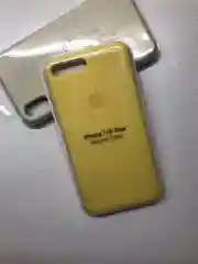 Желтый защитный чехол для iPhone 7+ iPhone 8+ с яблоком