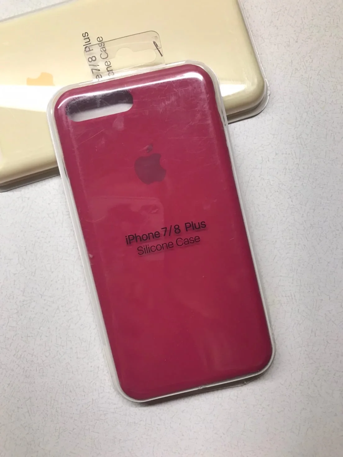 Пурпурный защитный чехол для iPhone 7+ iPhone 8+ с яблоком