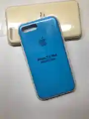 Голубой защитный чехол для iPhone 7+ iPhone 8+ с яблоком