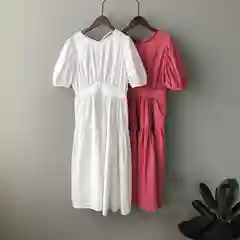 Платье однотонное