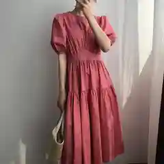 Платье однотонное