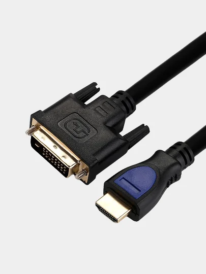 Кабель HDMI DVI D провод 1,5 м, переходник