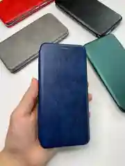 Темно-синий чехол-книжка на Xiaomi Mi 10 Lite, Сяоми Ми 10 Лайт
