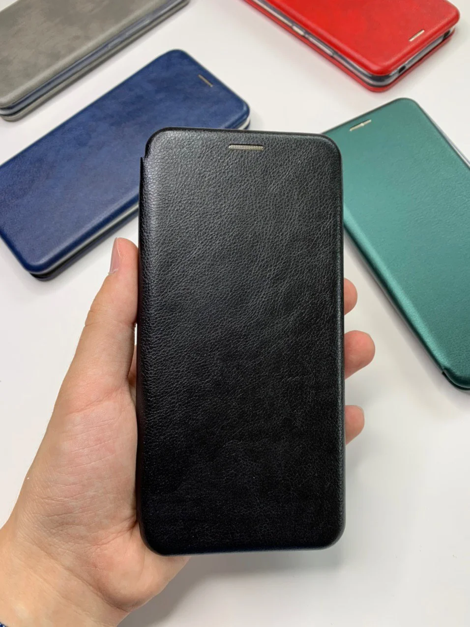 Черный чехол-книжка на Xiaomi Mi 10 Lite, Сяоми Ми 10 Лайт