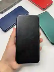 Черный чехол-книжка на Xiaomi Mi 10 Lite, Сяоми Ми 10 Лайт