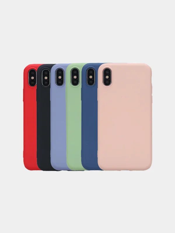 Черный силиконовый чехол iPhone 6/6S, 6/6S Plus, 7/8, 7/8 Plus, X, XS, XS Max, XR, 11, 11 Pro, 11 Pro Max