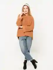 Свитер вязаный оверсайз крупной вязки Knit