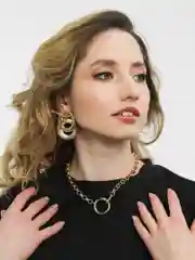 Золотой цепочка на джинсы Nika, на пояс, подвеска на сумку
