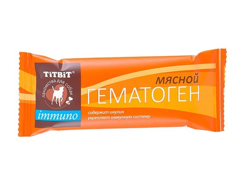Titbit Immuno Лакомство для собак, для чистки зубов - Гематоген мясной