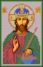 Канва, шелк, иконы для вышивания бисером, 10 х 16 см