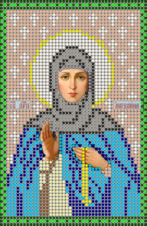 Канва, шелк, иконы для вышивания бисером, 10 х 16 см